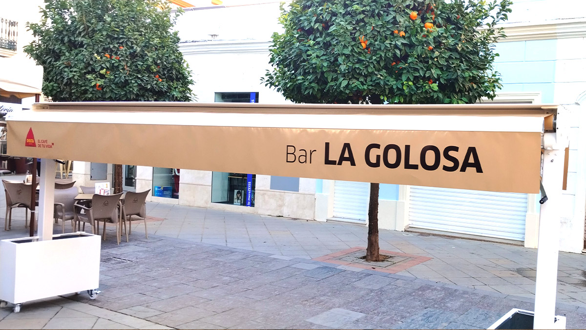 Toldos para terrazas de bares y restaurantes